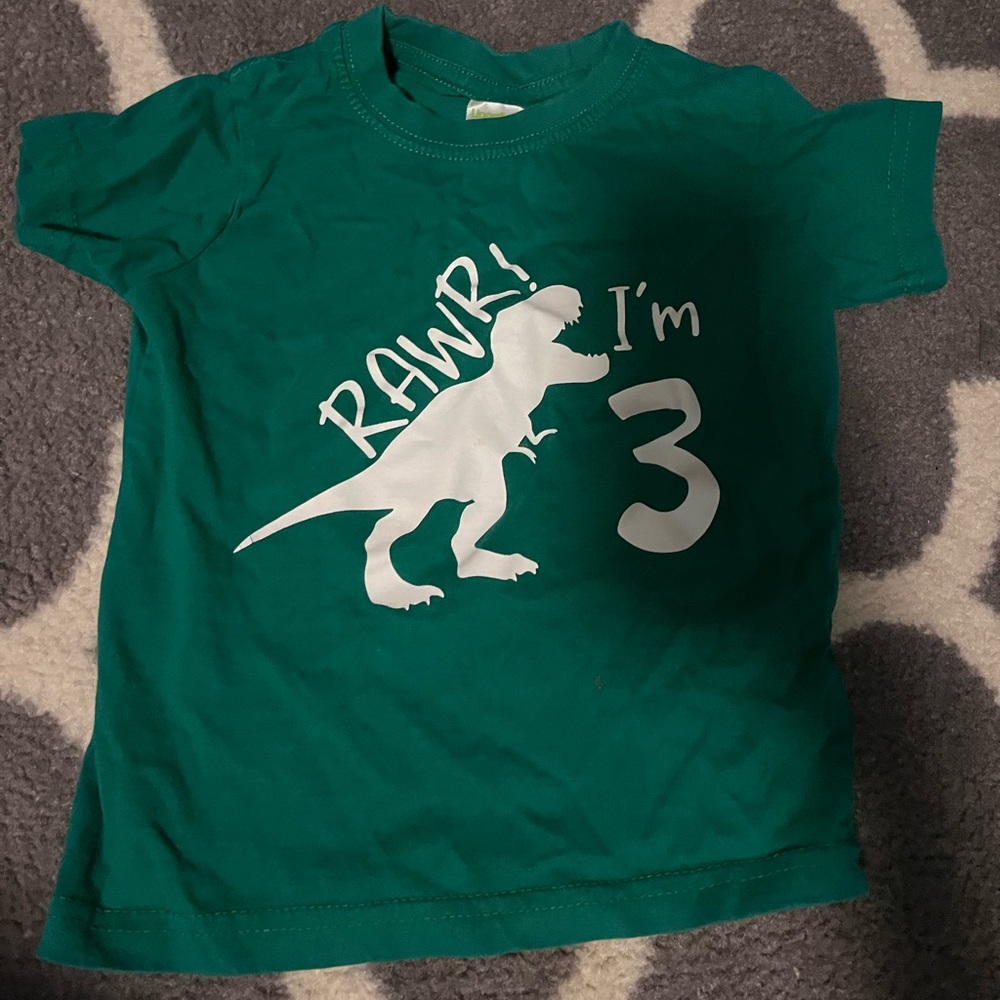 “Rawr I’m 3” toddler shirt size 3